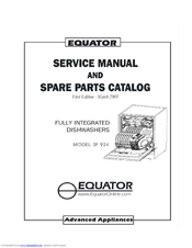 Equator SF924 Service Manual And Spare Parts List