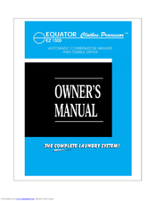 Equator Clothes Processor EZ1500 Owner's Manual