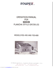 Equipex SODIR PSS-600/1 Operation Manual