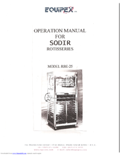 Equipex SODIR RBE-25 Operation Manual