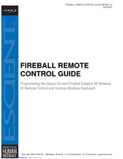 Escient Fireball Catalyst 48 Control Manual