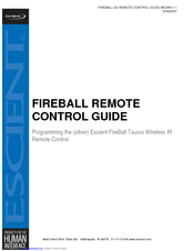 Escient Fireball Taurus Control Manual