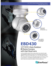 EverFocus EBD430/MV2 Specifications
