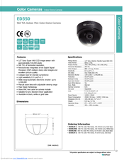 EverFocus ED350/NB Specifications