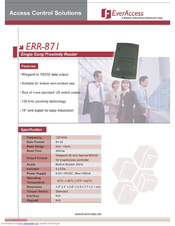 EverFocus ERR-871 Specifications