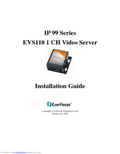 EverFocus EVS110 Installation Manual