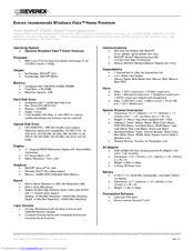 Everex StepNote XT5000T Specifications