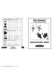 Fanimation The Caruso FP7000 Series Specification Sheet