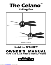 Fanimation The Celano FP5420PW Owner's Manual