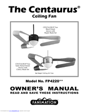 Fanimation Centaurus FP4220 Series Owner's Manual