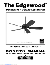 Fanimation Edgewood TF600 Series Owner's Manual