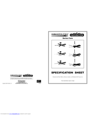 Fanimation HF7200 Series Specification Sheet