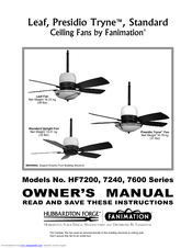 Fanimation HF7600 Series Owner's Manual