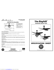 Fanimation Bayhill LB270VZ Specification Sheet