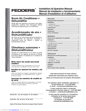 Fedders AEP09D2A Installation And Operation Manual