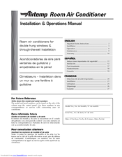 Airtemp B6K32E7A Installation And Operation Manual