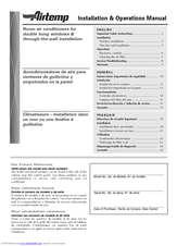 Airtemp B6Y18F7A Installation And Operation Manual