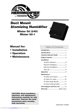 Fedders Herrmidifier Mister 50-1 User Manual