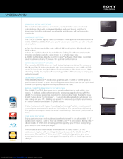 Sony VAIO VPCEC4AFX/BJ Specifications