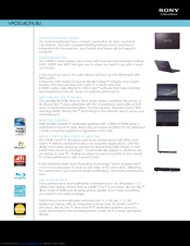 Sony VAIO VPCEC4CFX/BJ Specifications