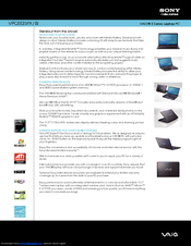 Sony VAIO VPCEE23FX/BI Specifications