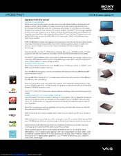 Sony VAIO VPCEE27FM/T Specifications