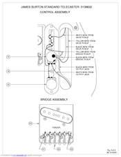 Fender James Burton Standard Telecaster Diagram