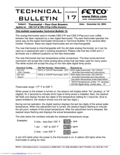 Fetco CBS-31P Technical Bulletin