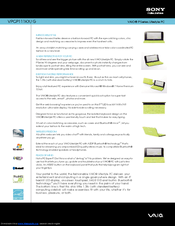 Sony VAIO VPCP111KX/G Specifications