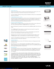 Sony VAIO VPCP111KX/W Specifications