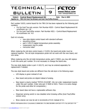Fetco Extractor TBS-21A Technical Bulletin