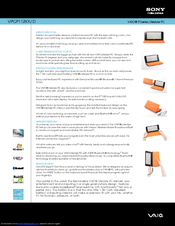 Sony VAIO VPCP112KX/D Specifications