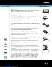 Sony VAIO VPCP116KX/B Specification Sheet