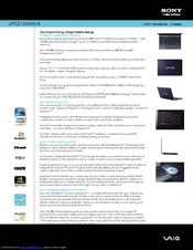 Sony VPCZ133GM Specifications