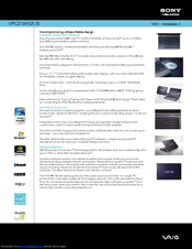 Sony VPCZ13HGX/B Specifications