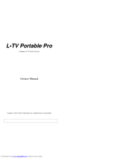 Focus LTV Portable Pro Owner's Manual