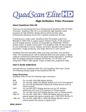 Focus Quadscan Elite User Manual