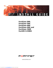 Fortinet FortiGate-200 Install Manual