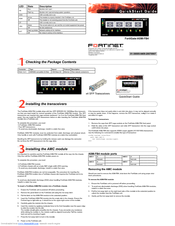 Fortinet FortiGate FortiGate-ASM-FB4 Quick Start Manual