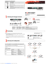 Fortinet FortiAnalyzer-800 Quick Start Manual