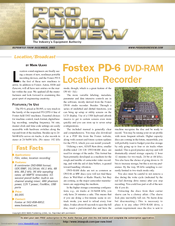 Enregistreur Fostex PD-6 - Occasion, Non Testé, Sans Alim - Pour Pièces
