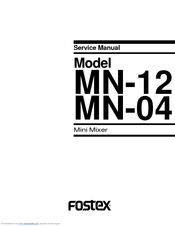 Fostex MN-04 Service Manual