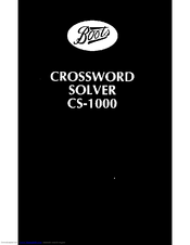 Boots CS-1000 User Manual