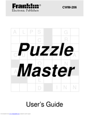 Franklin Puzzle Master CWM-206 User Manual