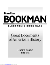 Franklin BookMan GDS-2026 User Manual