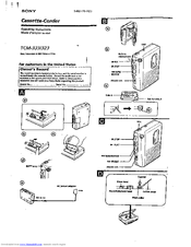 Sony TCM-323 - Micro Portable Recorder Operating Instructions Manual