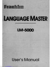 Franklin Language Master LM-5000 User Manual