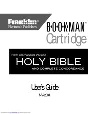 Franklin BOOKMAN NIV-2004 User Manual