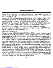 Franklin BOOKMAN PDT-440 User Manual