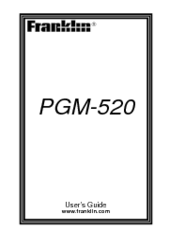 Franklin PGM-520 User Manual